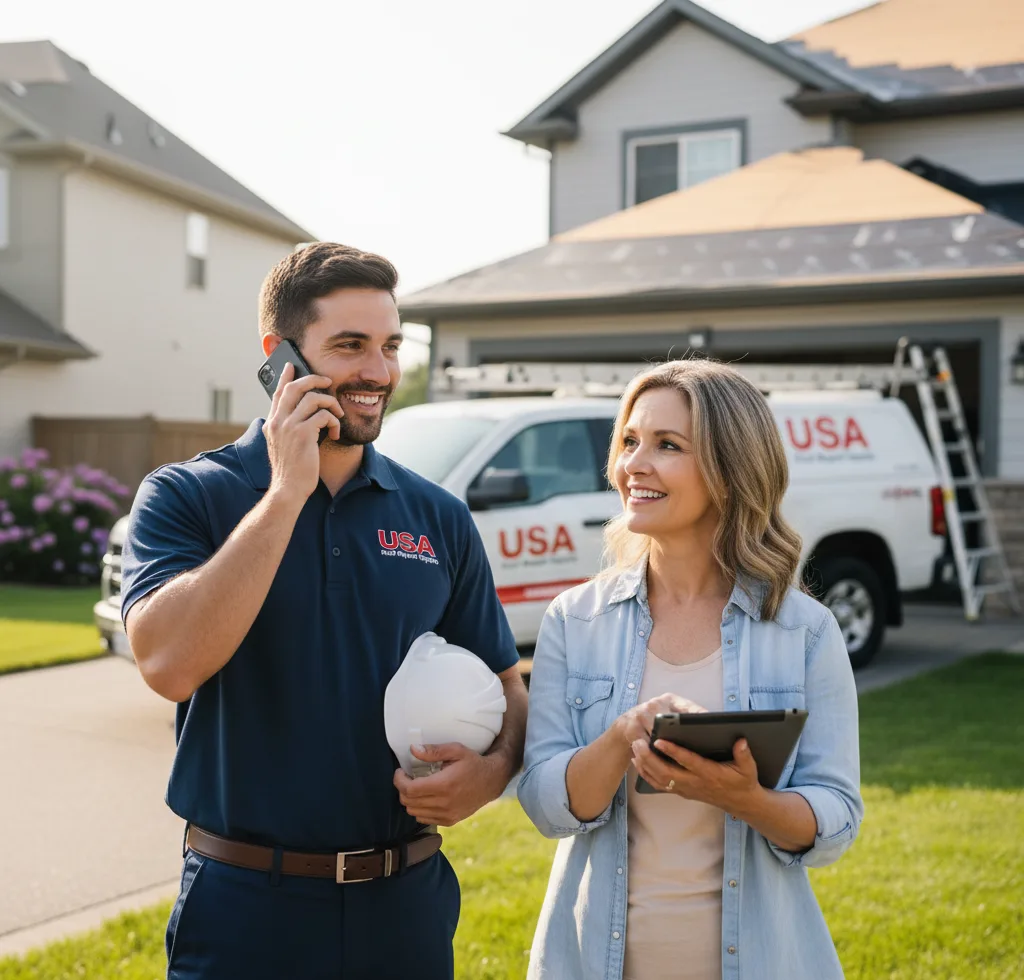 USA Roof Repair Experts customer support in Carterville